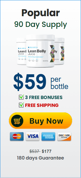 Ikaria lean belly juice 3 Bottles