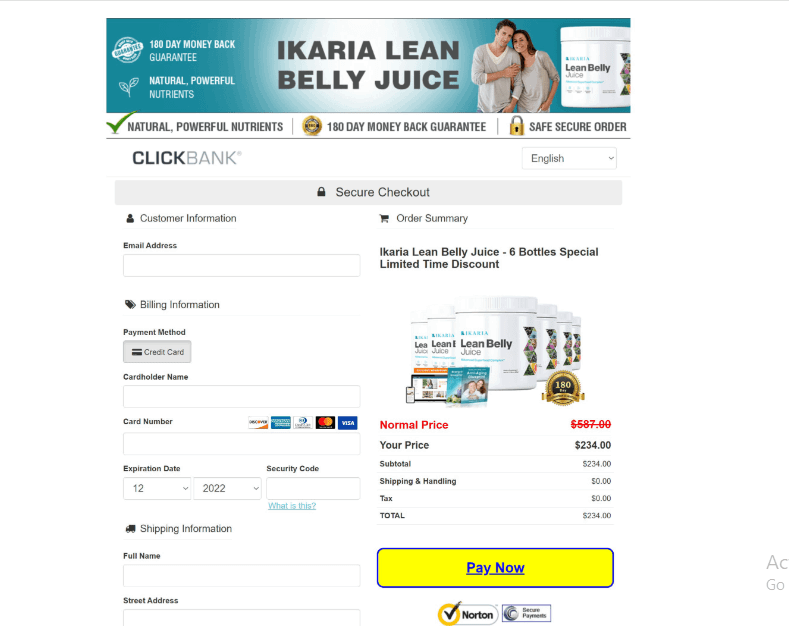 Ikaria lean belly juice Order Form